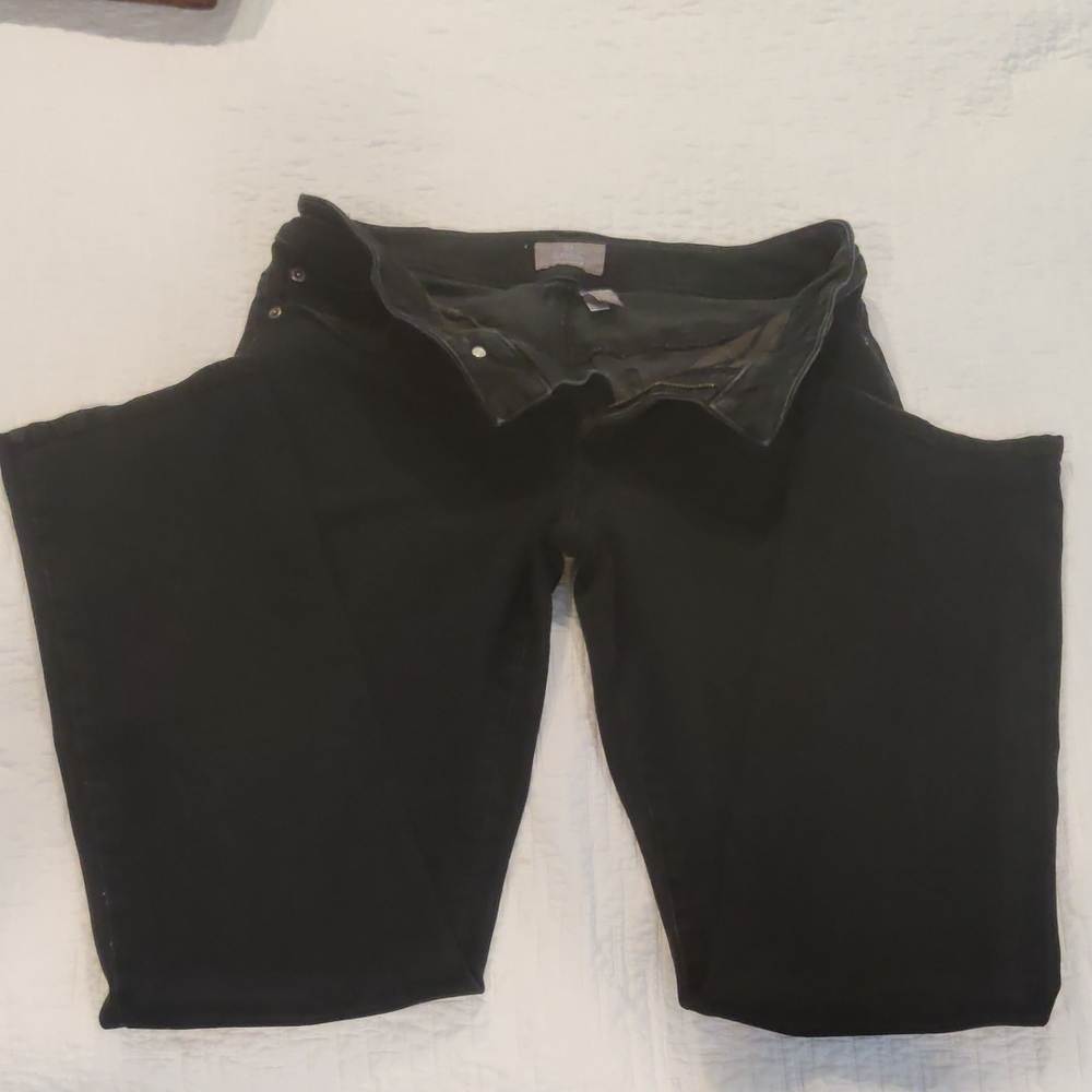 Chico's Straight-Leg Black Jeans